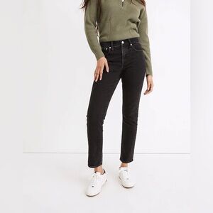Madewell Black High-Rise Straight Leg Jeans Size 27
